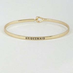 Bridesmaid Engraved Bracelet